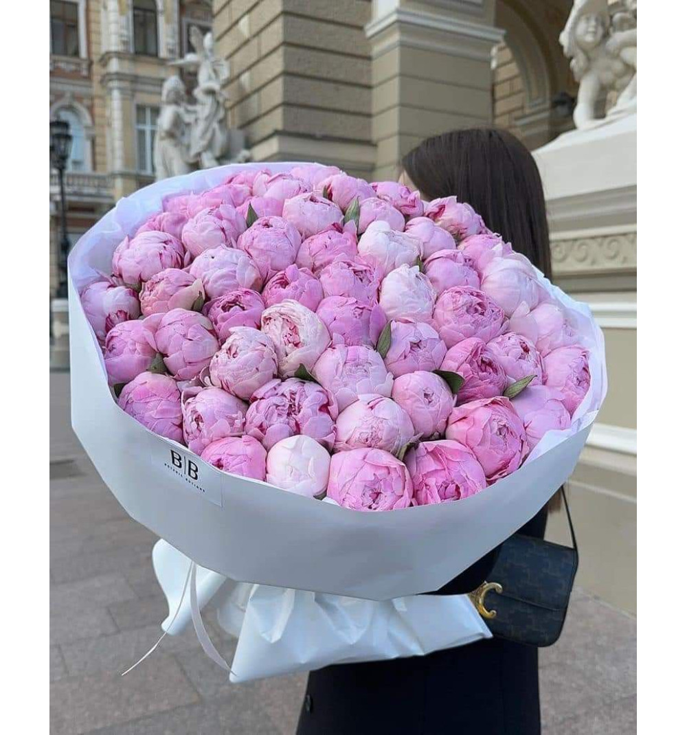 Букет из 51 пиона